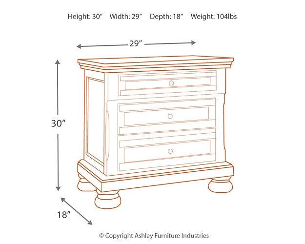 Robbinsdale Two Drawer Night Stand