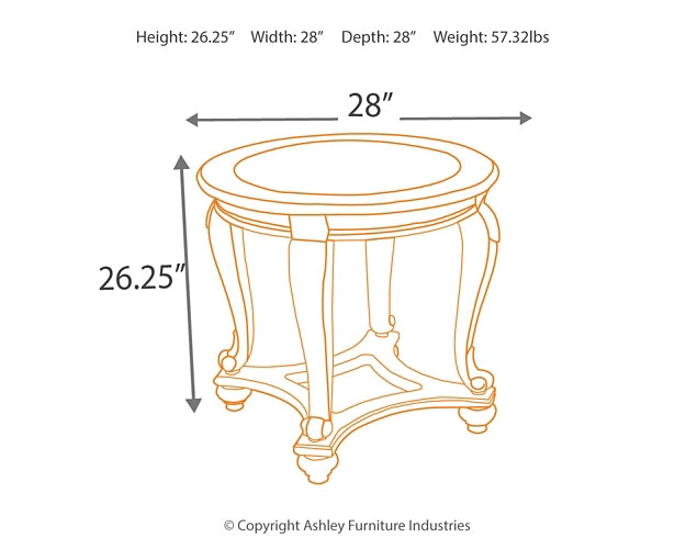 Norcastle Round End Table