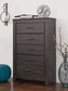 Brinxton Queen/Full Panel Headboard with Mirrored Dresser and Chest