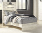 Cambeck Twin Panel Bed with Mirrored Dresser, Chest and Nightstand