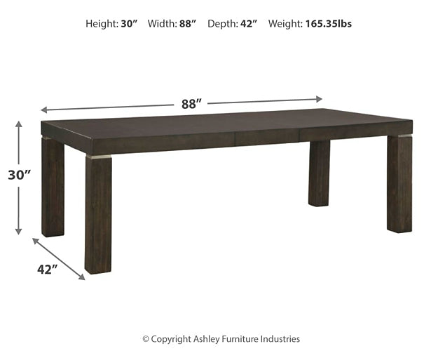 Hyndell Dining Table and 4 Chairs