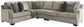 Bovarian 3-Piece Sectional with Ottoman