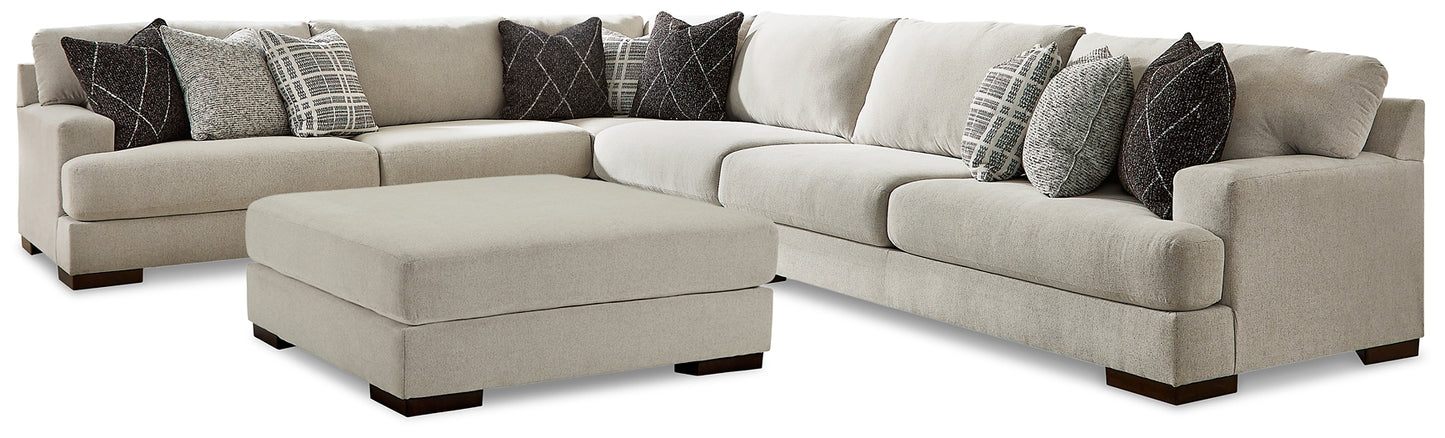 Artsie 4-Piece Sectional with Ottoman