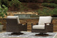 Rodeway South Outdoor Fire Pit Table and 4 Chairs