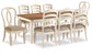 Realyn Dining Table and 8 Chairs