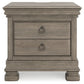 Lexorne Three Drawer Night Stand