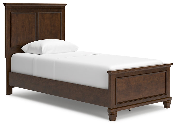 Danabrin Twin Panel Bed with Mirrored Dresser