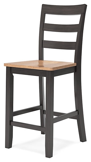 Gesthaven Counter Height Dining Table and 2 Barstools