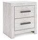 Cayboni Full Panel Bed with Mirrored Dresser, Chest and Nightstand