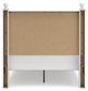 Mollviney Full Panel Storage Bed with Mirrored Dresser and Nightstand