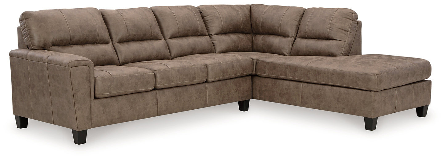 Navi 2-Piece Sectional with Ottoman