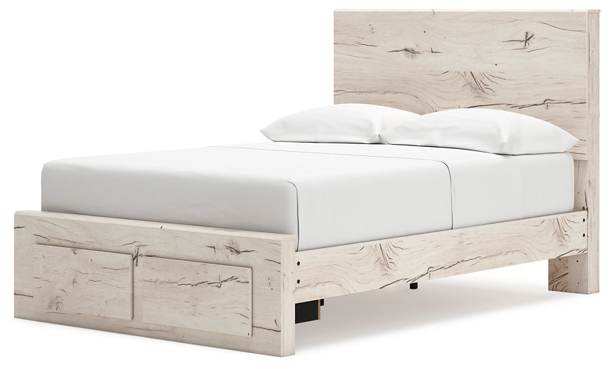 Lawroy Full Panel Storage Bed with Mirrored Dresser and Nightstand